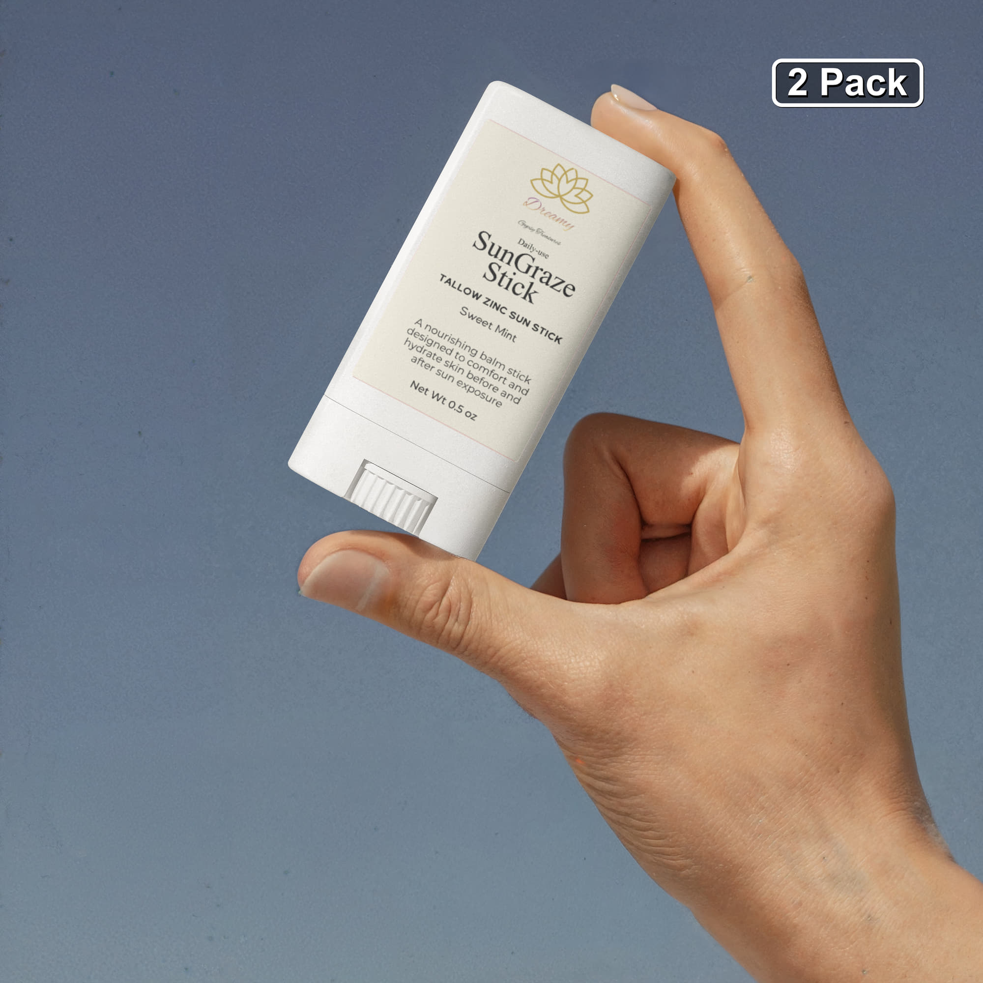 2 Pack Tallow Zinc Sun Stick