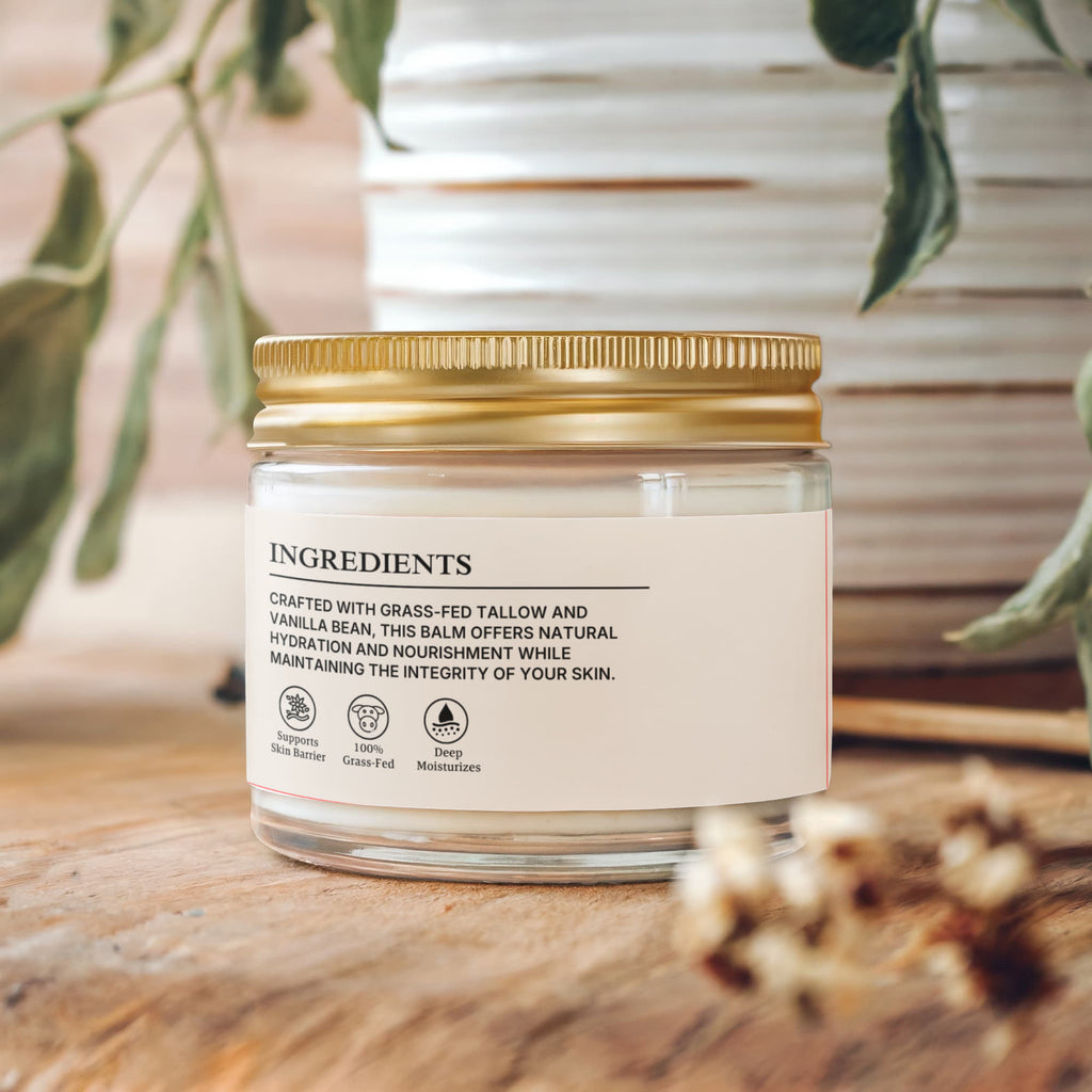 Whipped Grass-Fed Tallow Balm with Vanilla Bean