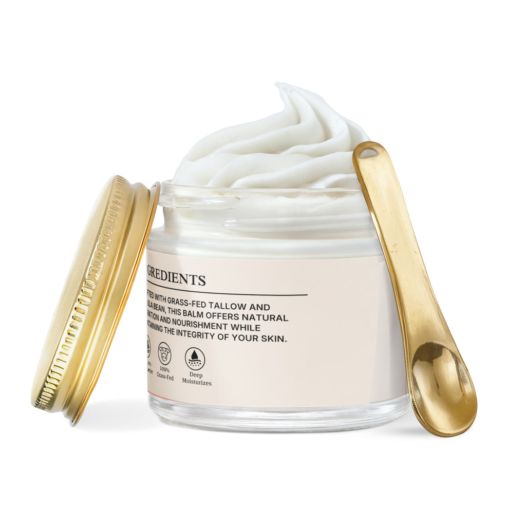 Whipped Grass-Fed Tallow Balm with Vanilla Bean